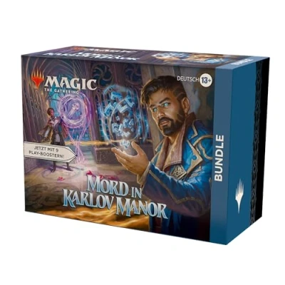 Abbildung von Magic the Gathering Sammelkarte Mord in Karlov Manor Fat Pack Bundle 9 Booster Deutsch