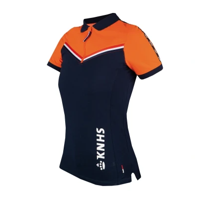 Abbildung von Reit Poloshirt mit Polygiene. Damen Horka KNHS