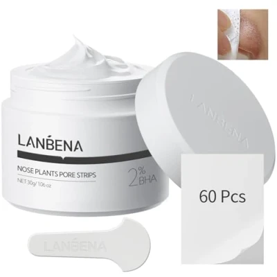 Abbildung von LANBENA Pore Strips, Deep Cleansing for Face, Nose, Black Head Remover, 10 15min Leaving Your Skin Fresh and Clean