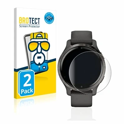 Abbildung von BROTECT 2 Stück Full Cover Schutzfolie für Garmin Venu 2S Screen Displayschutz Folie [3D Curved, Anti Fingerprint, Kristall Klar]
