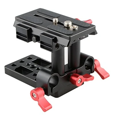 Abbildung von CAMVATE Schnellwechselplatte Mount Base QR für Manfrotto 501/504/ 577/701 Standard Accessory (rot)