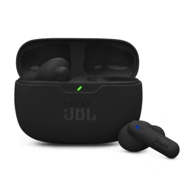 Abbildung von JBL Wave Beam 2, Kabellose Bluetooth In Ear Kopfhörer mit Noise Cancelling, 40 h Wiedergabezeit, Pure Bass Sound, Smart Ambient Technologie und Multipoint Verbindung, Schwarz