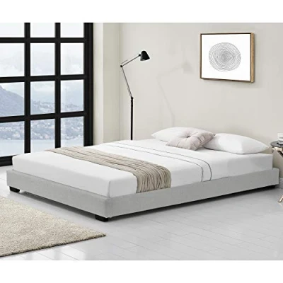 Abbildung von Corium Polsterbett, »Masari« Modernes Bett 180x200cm mit Lattenrost weiß Kunstleder