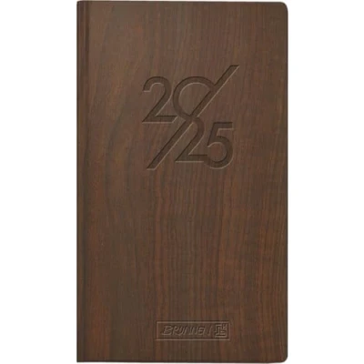 Abbildung von BRUNNEN Taschenkalender Modell 756 (2025) „Nature“, 2 Seiten = 1 Woche, A6, 144 Seiten, Balacron Einband, braun