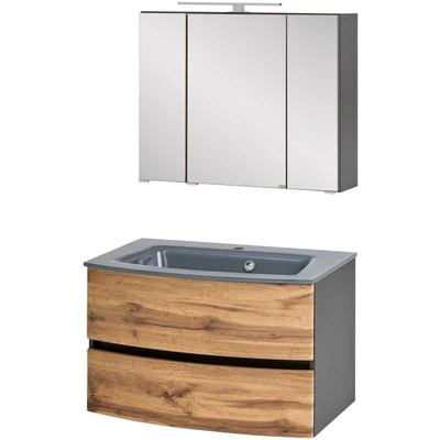 Abbildung von HELD MÖBEL Waschtisch Set &quot;Kaunas&quot;, (Set, 2 St.), Breite 80 cm, Soft Close Funktion