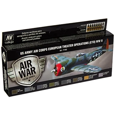 Abbildung von Vallejo 071182 Farbset, USA Flugzeuge WWII, 8x17 ml, ETO Operation, grün