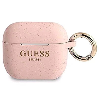 Abbildung von GUESS, Cover Silicone, Apple AirPods 3, GUA3SGGEP, Pink