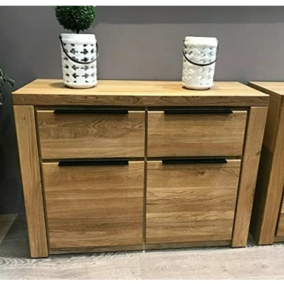 Abbildung von Greta Sideboard Kommode Wildeiche geölt Teilmassiv Breite 108cm