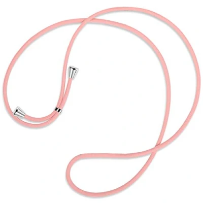 Abbildung von mtb more energy® Ersatz Band für Handykette rosa inklusive Endkappen (Silber) hochwertige Austausch Kordel Seil Kette