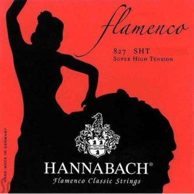 Abbildung von Hannabach Klassikgitarrensaiten Flamenco Serie 827 Super High Tension 3er Diskant Satz Made in Germany 8278SHT