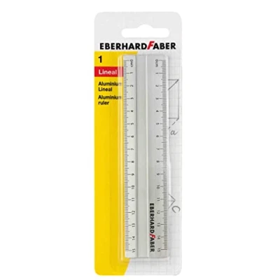 Abbildung von Eberhard Faber Lineal, 15 cm, Aluminium