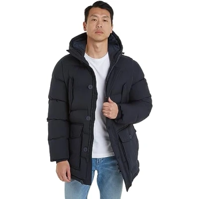 Abbildung von Tommy Hilfiger Herren Parka Winter, Blau (Desert Sky), 3XL