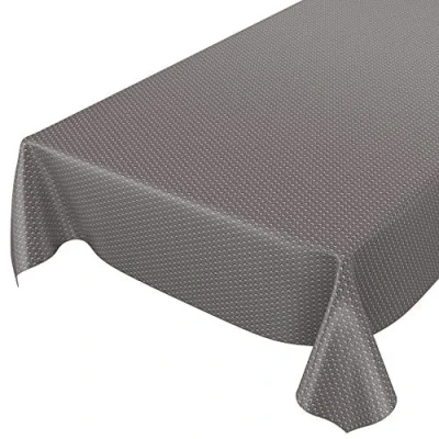 Abbildung von ANRO Tischdecke Wachstuch abwaschbar Wachstuchtischdecke Wachstischdecke Modernity Dunkelgrau 180x140cm