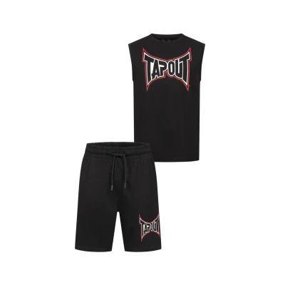 Abbildung von TAPOUT Herren ärmelloses T Shirt &amp; Shorts Set normale Passform DORRISA