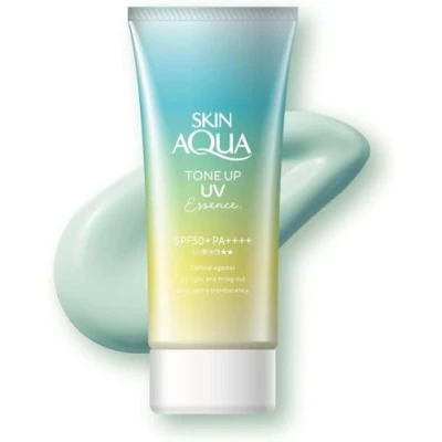 Abbildung von Skin Aqua rohto Sunscreen Tone Up UV Benzin 80g SPF50+/PA++++ Mint Green