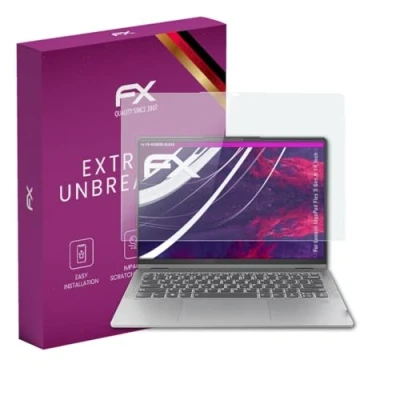 Abbildung von atFoliX Glasfolie kompatibel mit Lenovo IdeaPad Flex 5 Gen 8 14 Inch Panzerfolie, 9H Hybrid Glass FX Schutzpanzer Folie