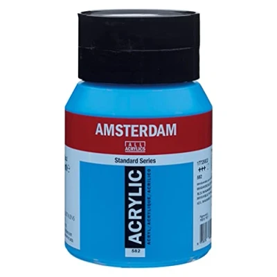 Abbildung von Amsterdam Standard Series Acrylfarbe Flasche 500 ml Manganblau Phthalo 582 (17725822)