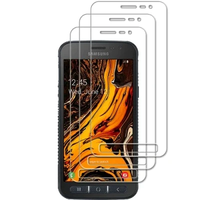 Abbildung von Tzstz 3 Tempered Glass Screen Protector ，for Samsung Galaxy Xcover 4S，9H Hardness，Anti Scratch， Waterproof，Compatible Fingerprint，HD Klar Schutzfolien