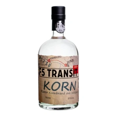 Abbildung von Korn 0.5l (32% Vol) No. 5730 F5 Transit Kornbrand aus Weizen Klar &amp; Rein