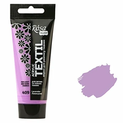 Abbildung von 7 Artists Stoffmalfarben Stofffarben Textilfarbe Lavendel Acrylfarbe Auf Wasserbasis Flasche 60 ml Waschmaschinenfest Nach Fixierung Hochdeckend Für Dunkle Stoffe Deckweiß
