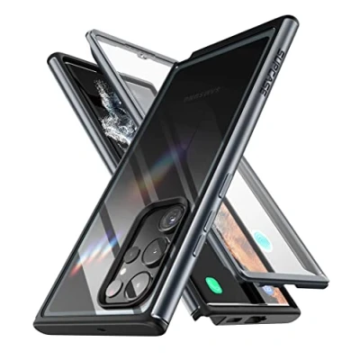Abbildung von SUPCASE Edge XT Series Hülle für Samsung Galaxy S23 Ultra 5G (2023), Schlanker Rahmen, Klar Schutzhülle mit Eingebautem Displayschutz (Schwarz)