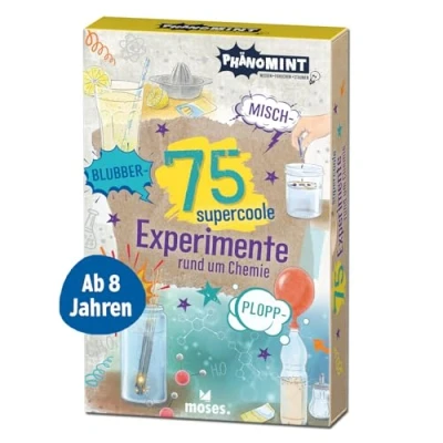 Abbildung von moses. PhänoMINT 75 supercoole Blubber Zisch Misch Plopp Experimente, Chemie Experimente für Kinder, naturwissenschaftliche Themen leicht erklärt, ... Forscher ab 8 Jahren: Rund um die