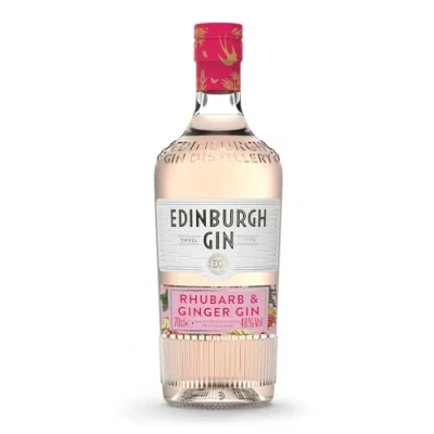Abbildung von Edinburgh Gin Rhubarb and Ginger / Botanical Warme Schärfe und spritzige Süße Rhabarber, Ingwer Wacholder 700ml 40% vol.