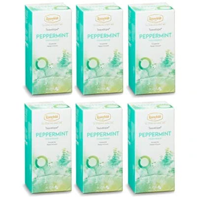 Abbildung von Ronnefeldt Teavelope® Peppermint / Pfefferminze, Kräutertee, 6er Set, 300 g (6 x 50 g)