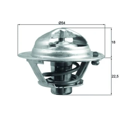 Abbildung von MAHLE ORIGINAL TX 166 85D Kühlwasserthermostat 85 54 mit Dichtung HYUNDAI: Getz, i10 I, i30 II Schrägheck, KIA: Cerato cee‘d I Kombi