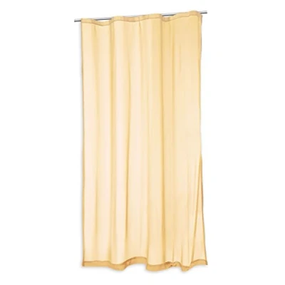Abbildung von Voile Dekoschal Kräuselband Uni Gardine Sheer Vorhang transparent ca. 140x245 cm #1390 (beige)