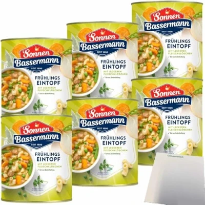 Abbildung von Sonnen Bassermann Frühlings Eintopf 6er Pack (6x800g Dose) + usy Block