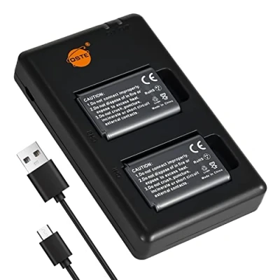 Abbildung von DSTE 2PCS NP BX1(1800mAh/3.6V) Batterie Ladegerät Compatible für Sony BX1/M8,Sony ZV1,ZV 1,Cyber Shot DSC RX100 VII,DSC II,DSC RX100M III,DSC V,DSC IV,HDR CX Kamera