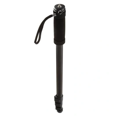 Abbildung von Amazon Basics 54 bis 170 cm Leichtes Tragbares Ausziehbares Kamera Und Fotografie Einbeinstativ, Aluminium, Teleskop, Schwarz