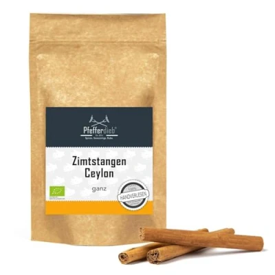 Abbildung von Ceylon Zimt, Zimtstangen 10 cm, 100% echtes Zimt direkt und erntefrisch aus Sri Lanka, 20 Stck. Pfefferdieb®