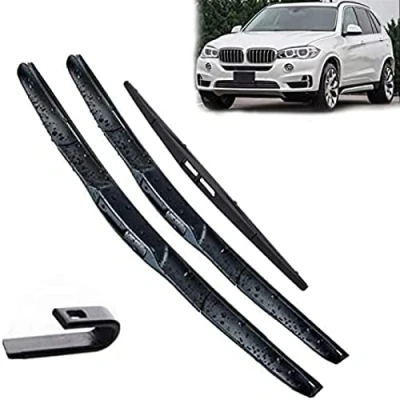 Abbildung von Für BMW X5 F15 2013 2018 Scheibenwischer vorne und hinten Wischerblätter SetWindschutzscheibe Windschutzscheibe Fenster 24 &quot;20&quot; 12 &quot;Wischer