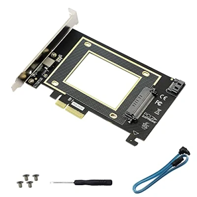 Abbildung von GINTOOYUN U.2 auf PCIE Erweiterungskarte, SFF 8639 3.0 x4, SATA PCI E X4 Adapter, für NVME 2.5&quot; SSD und SSD.