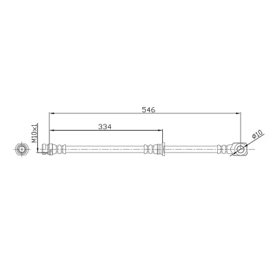 Abbildung von METZGER 4110918 Bremsschläuche 546 MITSUBISHI: Pajero 4, Classic
