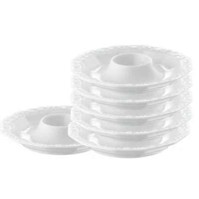 Abbildung von Rosenthal Maria Weiss Eierbecher mit Ablage Set6