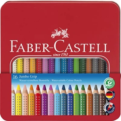 Abbildung von Faber Castell Buntstift 16 Buntstifte JUMBO GRIP farbsortiert
