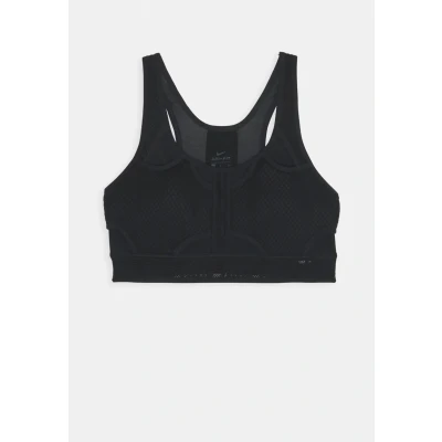 Abbildung von Nike Performance BRA Sportbh mit mittlerer Stützkraft, Damen, Größe: XS, Black/dark smoke grey