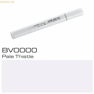 Abbildung von COPIC Sketch Marker Typ BV 0000, Pale Thistle, professioneller Pinselmarker, mit einer Super Brush Spitze und Medium Broad