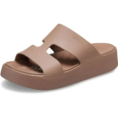 Abbildung von Crocs Herren Getaway Platform H Strap Sandalen, Latte, 39/40 EU