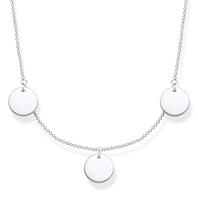 Abbildung von THOMAS SABO Damen Kette drei Coins 925 Sterlingsilber KE1959 001 21 L45v