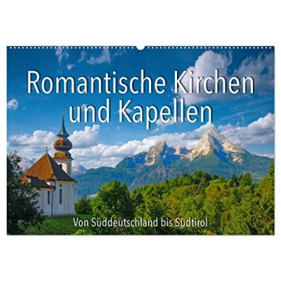 Abbildung von Romantische Kirchen und Kapellen (Wandkalender 2025 DIN A2 quer), CALVENDO Monatskalender