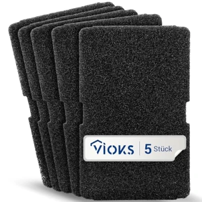 Abbildung von VIOKS 5x Schwammfilter Trockner Filter Ersatz für Beko Blomberg ElektraBregenz Grundig 2964840100 Smeg 782372152 Ersatzfilter fuer Schaumstofffilter 240x155x11mm Wäschetrockner