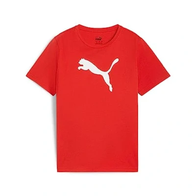 Abbildung von Puma Teamsport Teamrise LOGO Sport Tshirt für Kinder, Größe: 176, Rotweiss