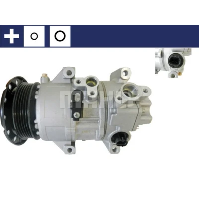 Abbildung von MAHLE ORIGINAL ACP 353 000S Kompressor 5SE12C 12 PAG 46 R 134a mit Dichtring TOYOTA: Avensis II Kombi, Corolla Verso, Limousine