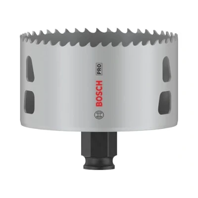 Abbildung von Bosch 1x PRO Multi Material Power Change Plus Lochsäge (für Weichholz, Trockenbauwand, Ø 86 mm, Professional Zubehör Bohrmaschine/Schrauber)