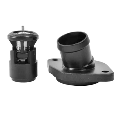 Abbildung von GATES TH14787K1 Kühlwasserthermostat 87 mit Dichtungen Gehäuse VOLKSWAGEN: Golf 5 Schrägheck, Lupo / 3L, Polo III Schrägheck