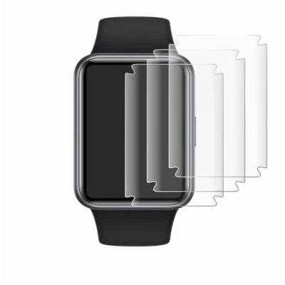 Abbildung von Savvies 4 Stück Full Screen Schutzfolie für Huawei Watch Fit 2 Active Edition Cover Displayschutz Folie [3D Curved, Transparent]